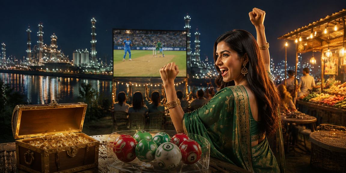 A cricket betting reward celebration at a Gazipur night market