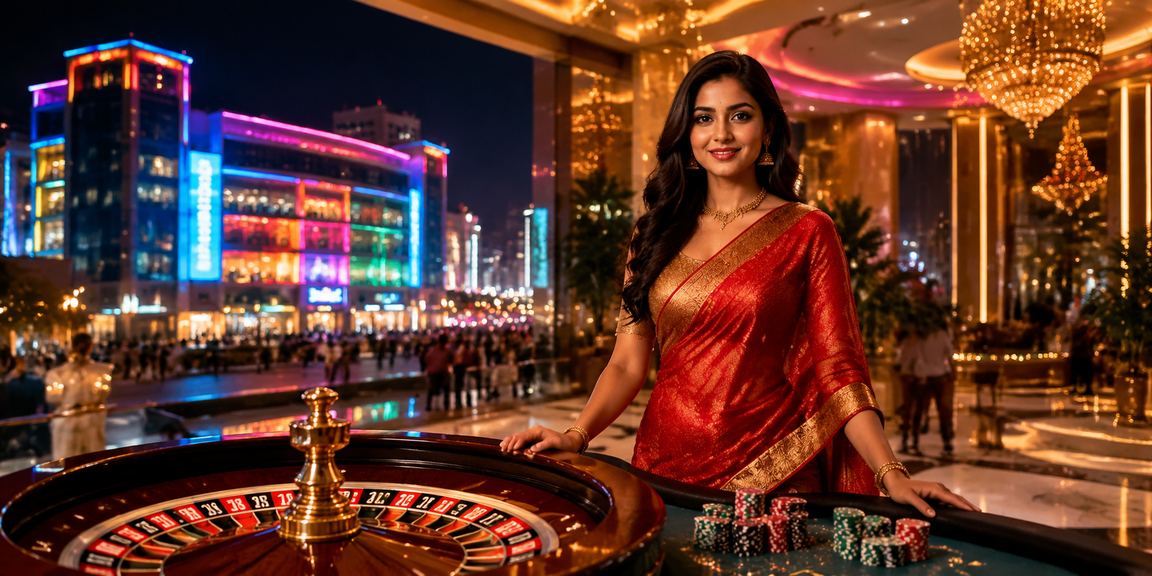 A player enjoying a roulette game under neon lights in Rangpur