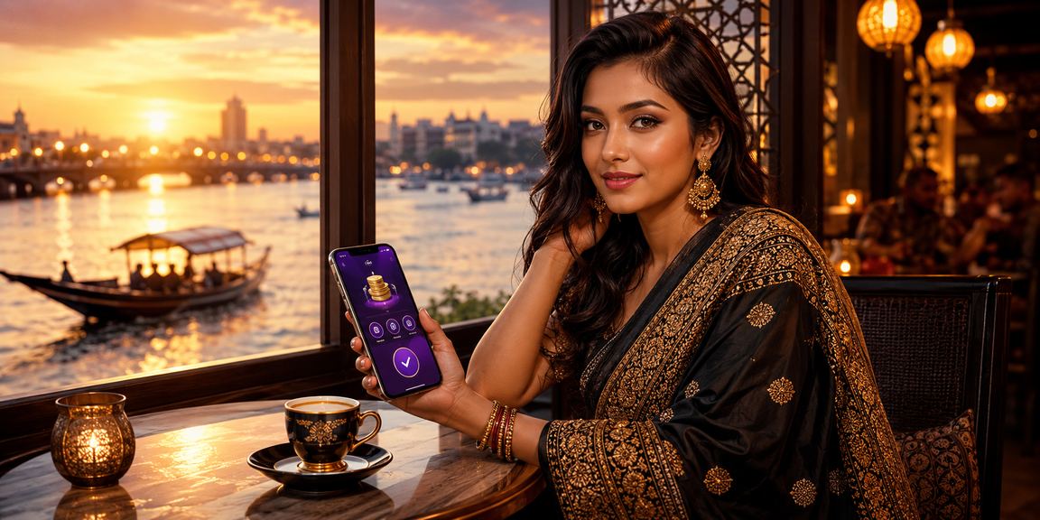 রংপুরের একজন তরুণ খেলোয়াড় মোবাইলে daka77 - এ স্পোর্টস বেটিং করছেন